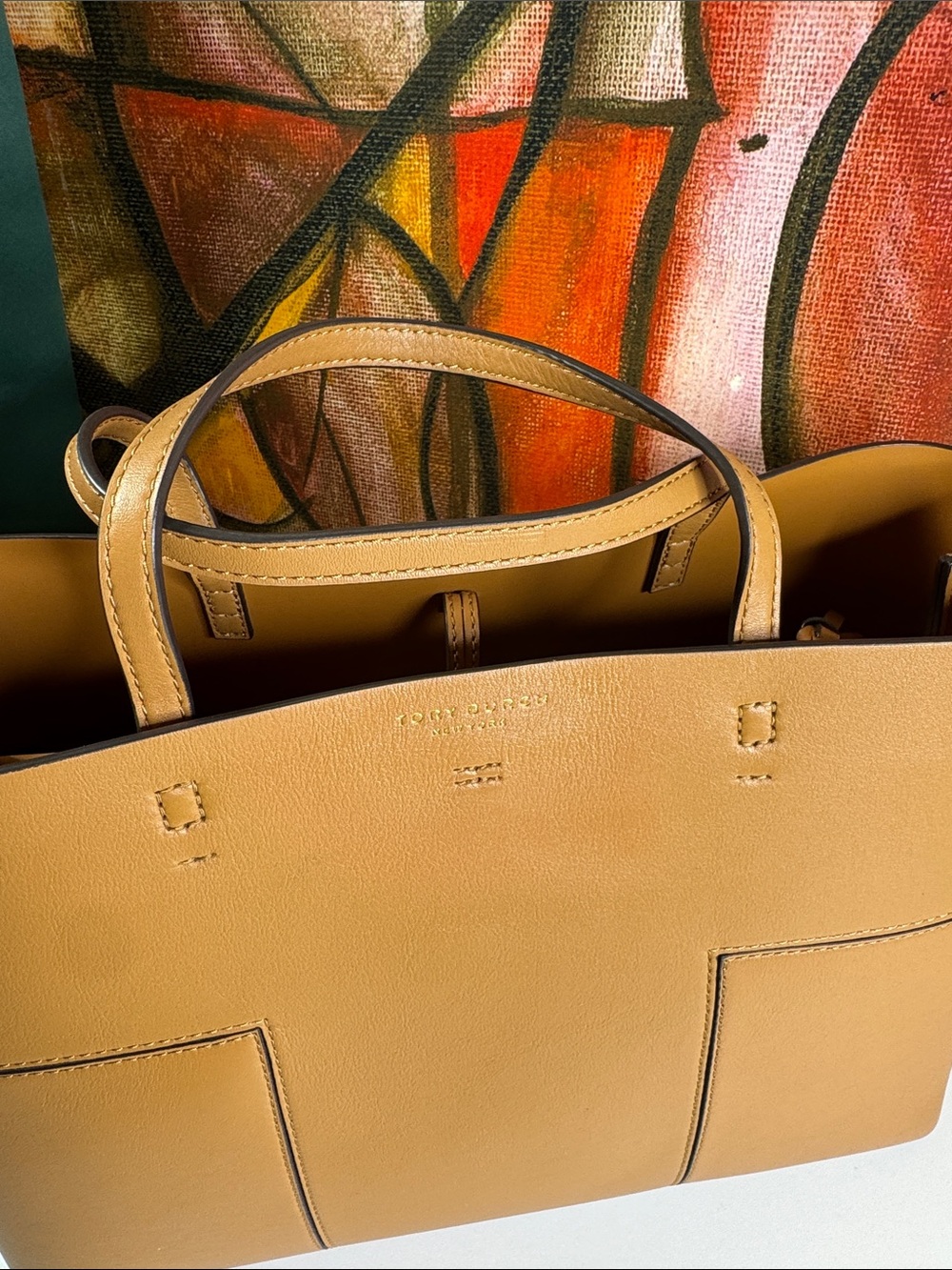 Tory Burch leather tote bag - Picture 2 of 9